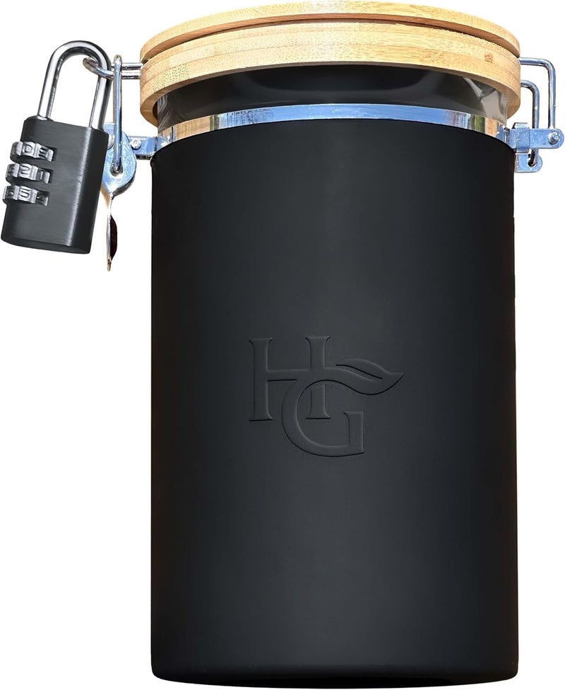 Herb Guard وعاء محكم الإغلاق مع مقياس رطوبة مدمج - Image 1